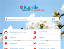 Tablet Screenshot of kapelle.nl
